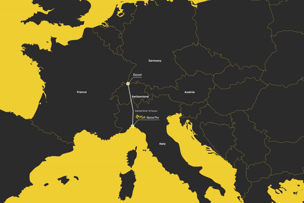 Il primo collegamento ferroviario diretto Genova-Svizzera